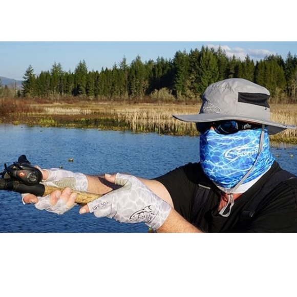 Fishing Hat Boonie Bucket Hat UPF50+ Sun Protection Wide Brim 2 Adjustable NWT - Picture 6 of 7